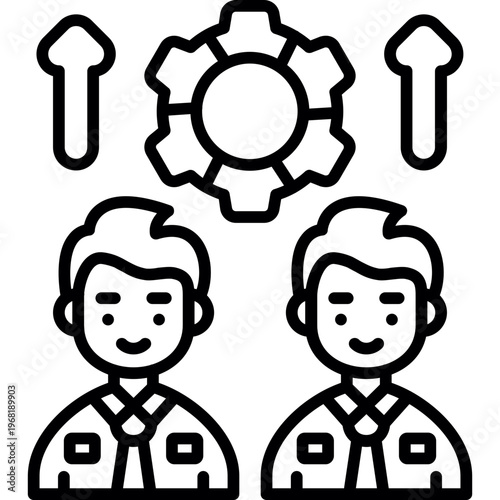 Workforce Icon Vector Element