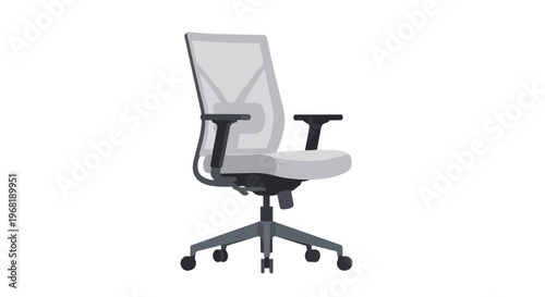 Modern ergonomic office chair with breathable mesh backrest and adjustable features for comfortable work-from-home or professional desk setups,