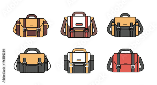 Gun range bag Line art vector abstract clean minimal