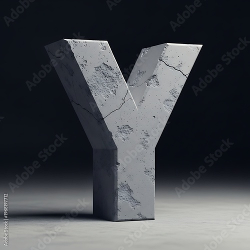 3D uppercase letter 