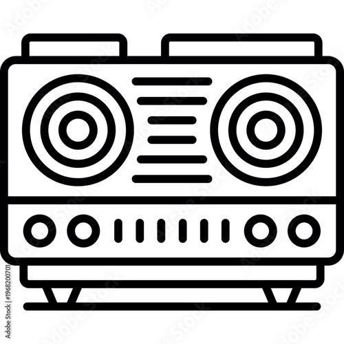 Audio Amplifier Icon Vector Element