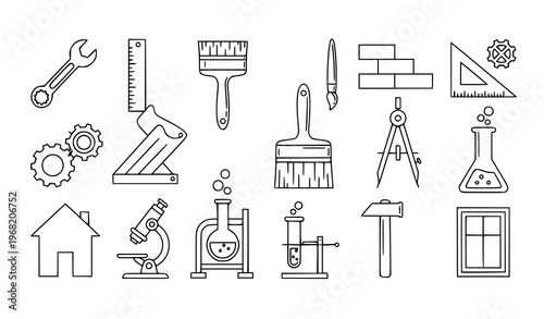 Police icons set: badge hat handcuffs siren police car radio interrogation lamp with walkie talkie