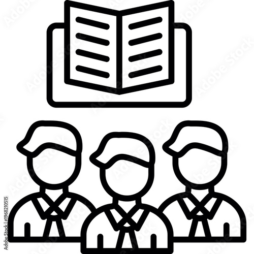 Knowledge Sharing Icon Vector Element