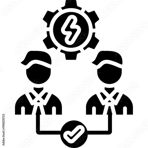 Conflict Resolution Icon Vector Element