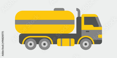Fuel Tanker Transportation: A bold illustration of a fuel tanker truck, signifying the essential role of transport and logistics in the distribution of resources.