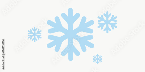 Gentle Snowflakes Dancing: delicate snowflakes flutter gracefully against a soft backdrop, creating a serene and wintry atmosphere.