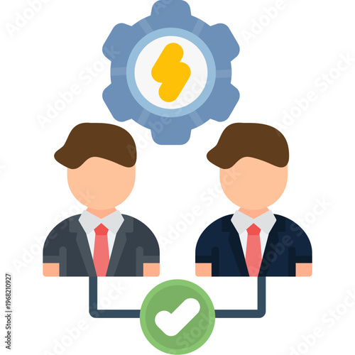 Conflict Resolution Icon Vector Element