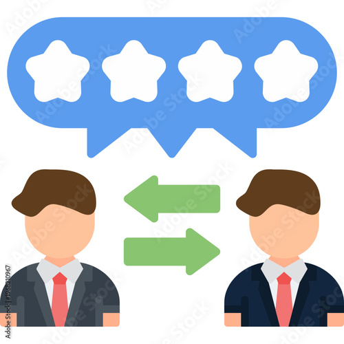 Peer Review Icon Vector Element