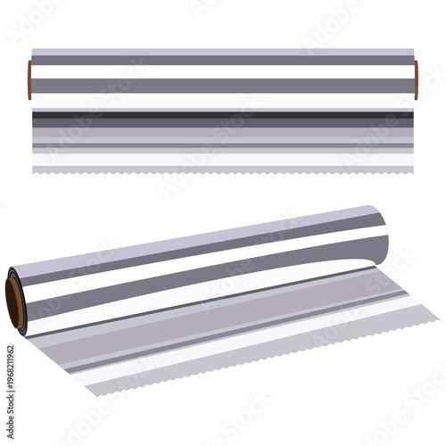 Aluminium foil roll, food wrapping.