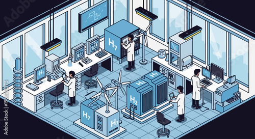 Scientists working in laboratory setting.