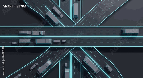 Smart Highway Road System Infrastructure.