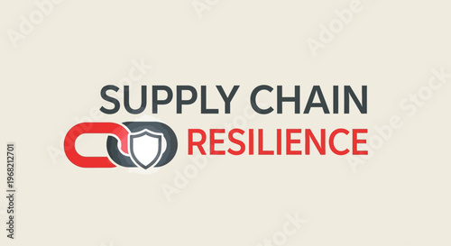 Supply chain resilience logo design.