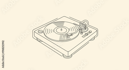 Turntable Vinyl Record Player Equipment.