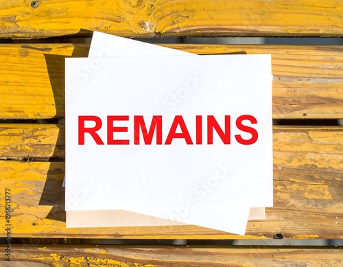 Close-up shot of a white sheet of paper displaying the word 