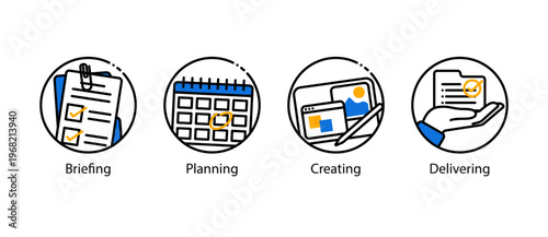 Freelancing project icon set