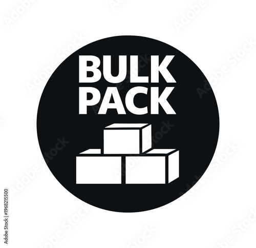 Bulk pack icon. boxes, parcel, wholesale, multi pack, shipping, bulk order, storage, inventory, packaging, delivery. flat vector illustration isolated on white background.