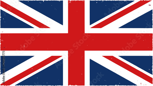 Union Jack Brush Stroke UK Flag Artistic Design