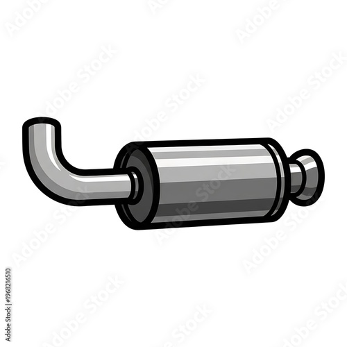 car exhaust muffler pipe system.