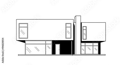 Modern Architectural Design of a Contemporary House.