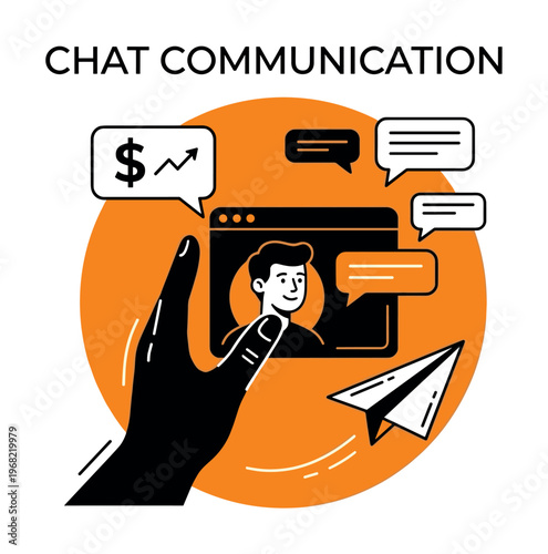 Digital communication and business growth through online chat and messaging