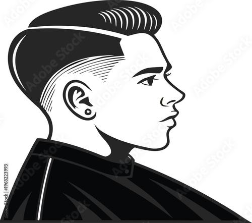 Professional low fade taper haircut with clean edges and natural styling, perfect modern men’s grooming look in barbershop setting.