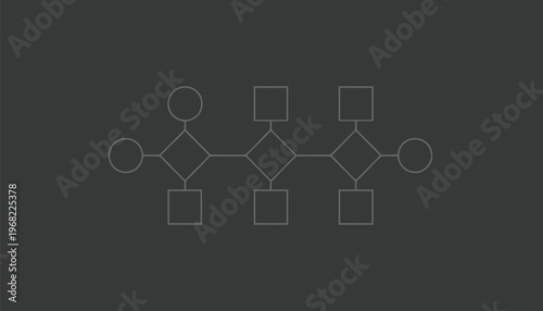 Abstract Diagram Depicting Data Flow and Information Processing.