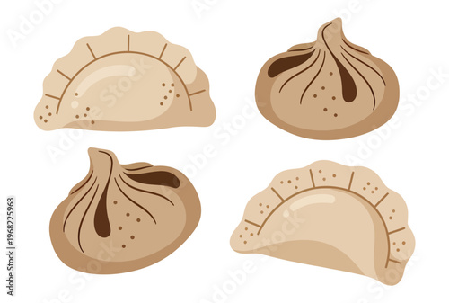 Delicious dumplings arranged as the main dish.