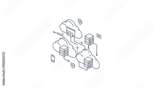 Cloud computing data network system.