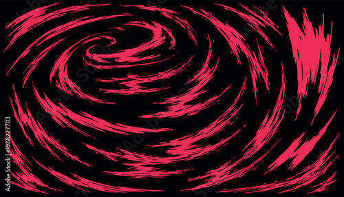 Abstract Swirl Energy Background Set with Colorful Spiral Vortex and Paint Splash Elements