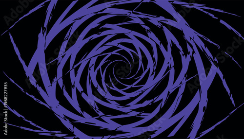 Abstract Swirl Energy Background Set with Colorful Spiral Vortex and Paint Splash Elements