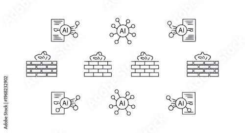 Artificial Intelligence Network Security Protecting Data and Information.