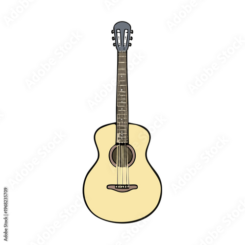 Acoustic Guitar Illustration
