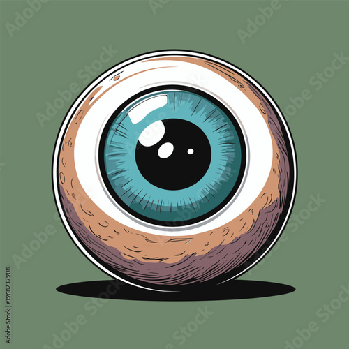 Eyeball vector image