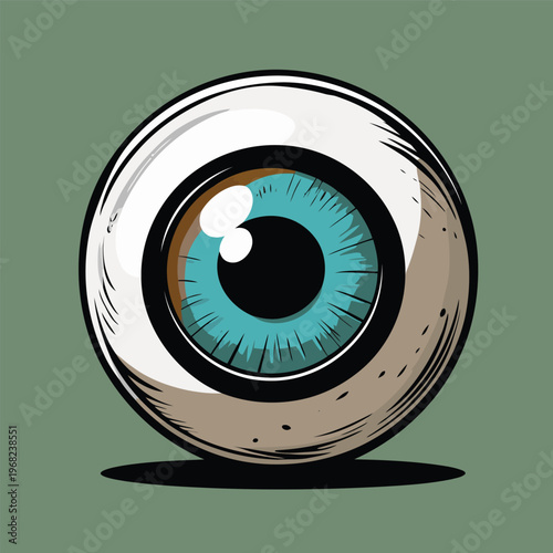 Eyeball vector image