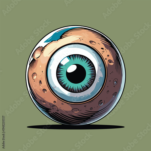 Eyeball vector image