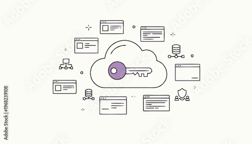 Cloud storage security access key.