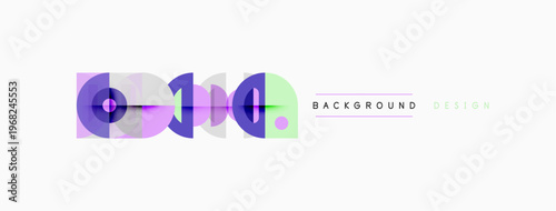 Abstract geometric shapes, purple hues, modern design elements. Minimalist composition, clean lines, suitable background texture.