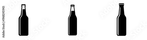 A classic symbol of refreshment - a frosted glass bottle of beer.