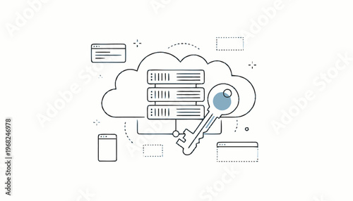 Cloud Computing Security - Secure Data Storage and Key Protection.