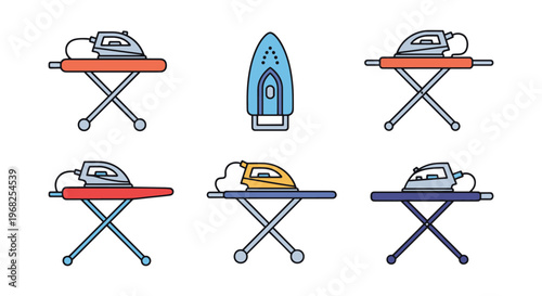 Ironing Board Line art vector minimal abstract color design