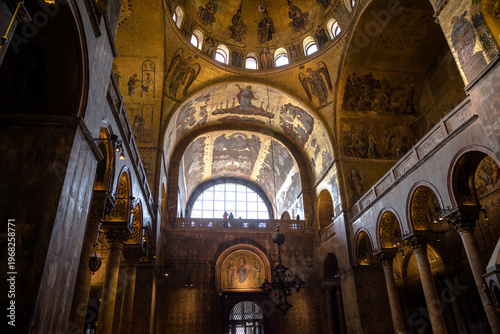 Views from St Mark's Basilica in Venice, Italy