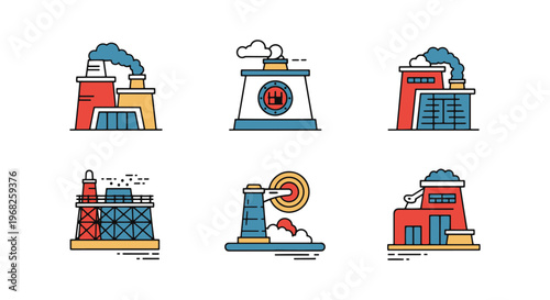 Hydropower Line art vector minimal abstract design