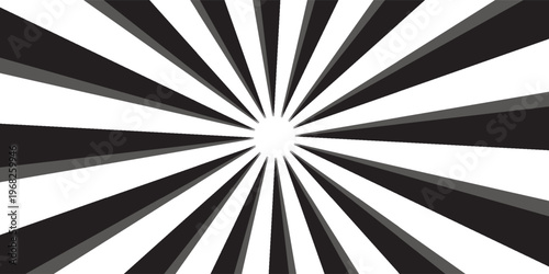 Circus background of spiral yellow orange rays vector illustration. Vintage radial pattern with sunbeams or starburst strip. Circus, carnival, summer fair or chapiteau backdrop.