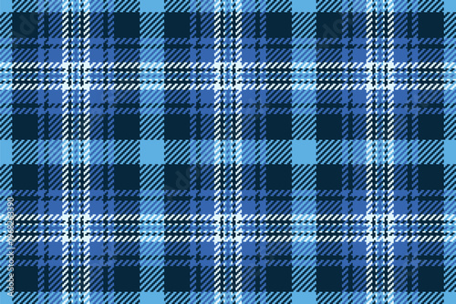 Classic blue plaid pattern, evoking tradition  comfort. Ideal for backgrounds, textiles, and designs needing a timeless, sophisticated touch. Versatile  stylish.