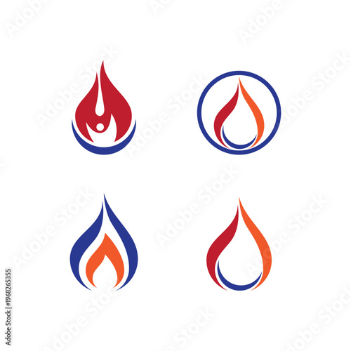 Oil, gas and energy logo concept