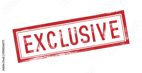 Exclusive square rubber stamp for special offers and unique content.