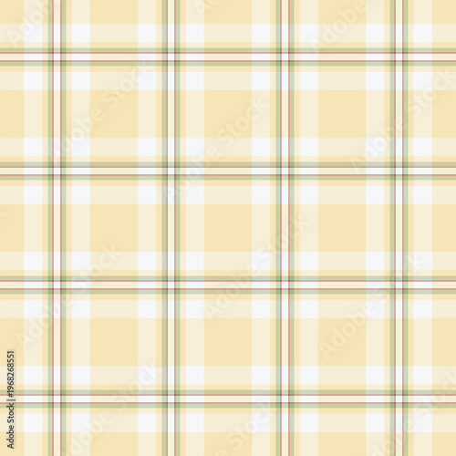 Multicultural fabric seamless vector, household background texture check. Tiny pattern plaid tartan textile in light and antique white colors.