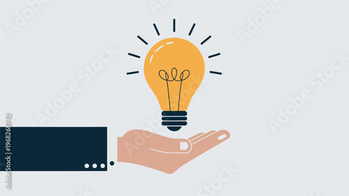 hand drawing light bulb