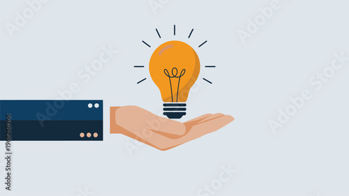 hand drawing light bulb