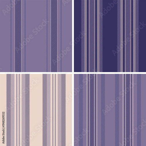 Striped pattern set for atelier work and exclusive clothing design. Seamless vectors suit custom shirts, jackets, scarves, and home textile projects.